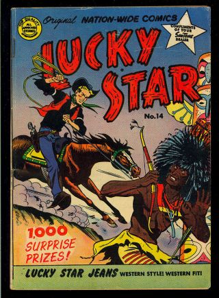 Lucky Star 14 (exist?) In Guide Rare Nationwide Digest Giveaway Comic 1955 Fn -