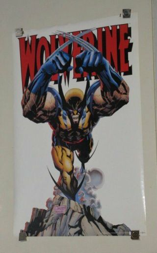 1993 34 X 22 Marvel Comics Vintage X - Men Wolverine Poster: 1990 