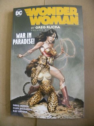 Dc 2019 Wonder Woman By Greg Rucka Vol 3 War In Paradise Tpb Reg $30 Qq