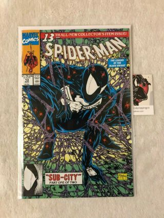 Spider - Man 13 Marvel Comics Mcfarlane Cover Nm Or Better Sub - City Part 1 Venom