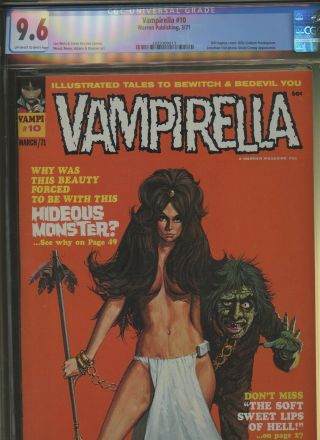 Vampirella 10 Cgc 9.  6 | Warren 1971 | Bill Hughes Cover Bill Graham Frontispiece