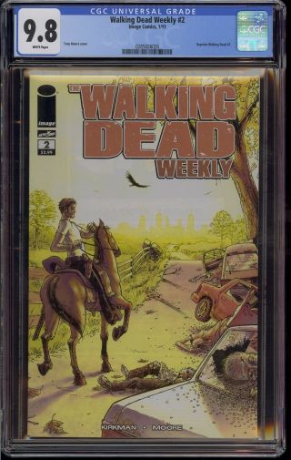 Walking Dead Weekly 2 Cgc 9.  8 Low Print Run Comic Kings