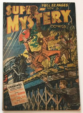 - Mystery Comics V8 2 (the Unknown,  Bert & Sue,  Mr.  Risk,  More Ace 1948)