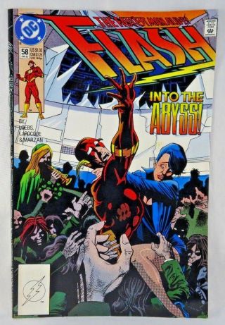 The Fastest Man Alive Flash Into The Abyss Volume 58 Jan 1992 Dc Comics
