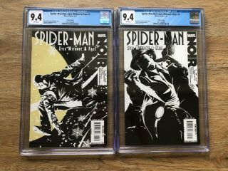Spider - Man Noir: Eyes Without A Face 1 2 Cgc 9.  4 Marvel 2010