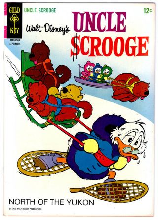 Walt Disney Uncle Scrooge 59 In Vf - A 1965 Gold Key Comic With Donald Duck