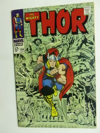 The Mighty Thor 154 Stan Lee Story W/ Art By Jack Kirby 5.  5 Fn -