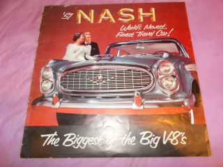 1957 Nash " Worlds Newest,  Finest Travel Car " Sales Brochure