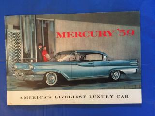 1959 Mercury " Monterey Montclair Park - Lane,  " Car Dealer Sales Brochure