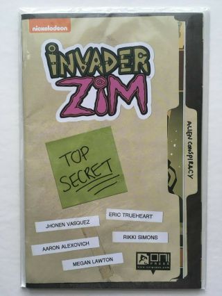 Invader Zim 0 Comic Top Secret Truthshrieker One Shot