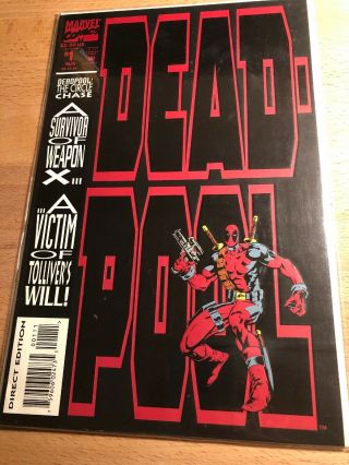 Deadpool The Circle Chase 1 (1993) - - Newsstand Variant - - Vf Or Better