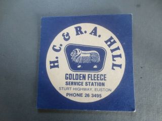 1 Only Golden Fleece Oil,  Distributor 1960,  S,  1970,  S Rare Coaster