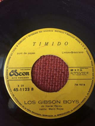 LOS GIBSON BOYS - CHILE SINGLE KILLER MEXICAN ROCK VG, 2