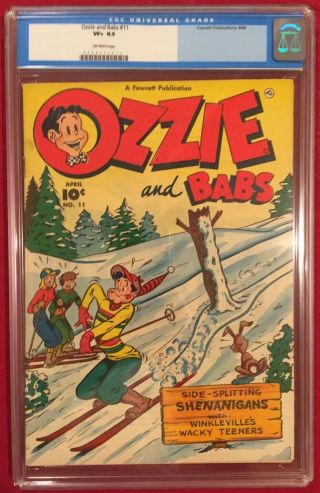 Ozzie And Babs 11 Cgc 8.  5 First Gen Label - Teen Humor 1949 Stan Musial Bc