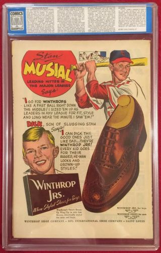 OZZIE AND BABS 11 CGC 8.  5 First Gen Label - Teen Humor 1949 Stan Musial BC 2