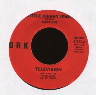 Television Little Johnny Jewel On Ork 45 Hear