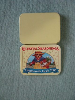Celestial Seasonings Herb Teas Chamomile Herb Teas 3 1/8 " Collectible Metal Tin