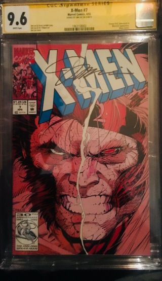 X - Men (1st Series) 7 1992 Cgc 9.  6 Signed By Jim Lee Signature Series Omega Red