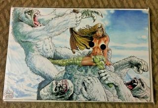 Cavewoman Snow 3 Nm 1st Print,  Budd Root,  With 1:750 Nude Variant