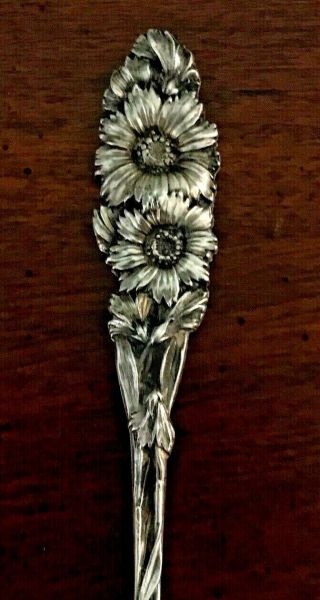 Vintage,  Sterling,  International Silver Co. ,  Flower Demitasse/souvenir Spoon 4 "