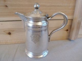 Reed And Barton Silver Soldered York N.  Y.  Hospital Pitcher 5 - 1/2 "