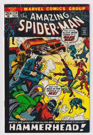 Spider - Man 114 (1972) 1st App.  Hammerhead C/s: Fine,  6.  5