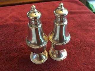 Vintage/antique Duchin Sterling Silver Salt And Pepper Shakers 5 1/4”