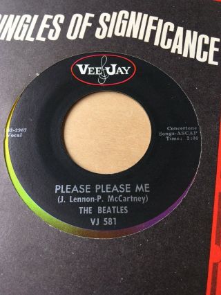 The Beatles VEE - JAY 45 (1964) With Company VJ INSERT SLEEVE 5