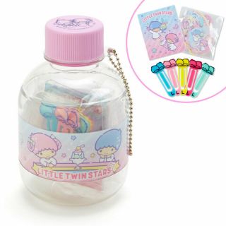 Little Twin Stars Mini Stationery Set Plastic Bottle Sanrio 2019 Kawaii F/s