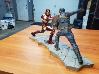 Kotobukiya Captain America Vs Iron Man Civil War Artfx,  Statue 1/10
