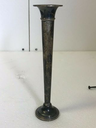 Vintage Sterling Silver Bud Vase - Weighted Base