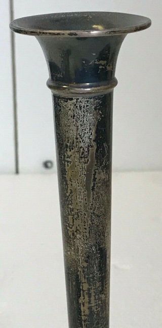 Vintage Sterling Silver Bud Vase - Weighted Base 4