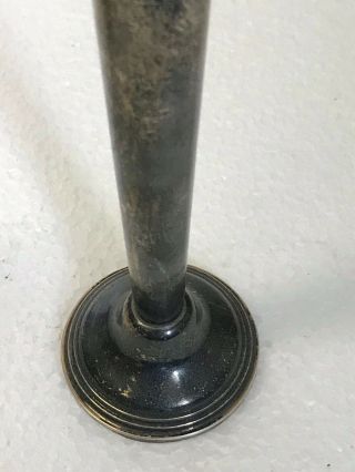 Vintage Sterling Silver Bud Vase - Weighted Base 6