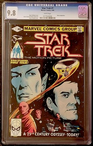 Star Trek 1 Cgc 9.  8 (marvel,  4/80) The Motion Picture Movie Adaptation