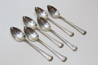 6 Vintage Sheffield A1 Plate Silverplate Place/oval Soup Spoons