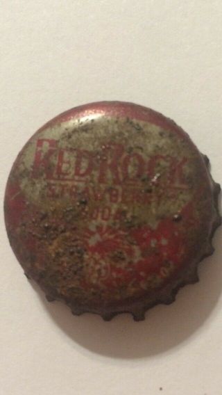 Vintage Red Rock Strawberry Soda Bottle Cap With South Carolina Tax Stamp