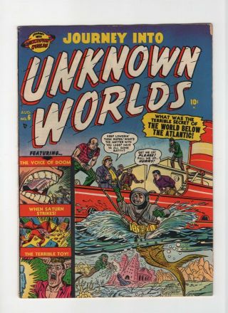 Journey Into Unknown Worlds 6 F/vf 7.  0 Marvel Atlas Pre - Hero Horror