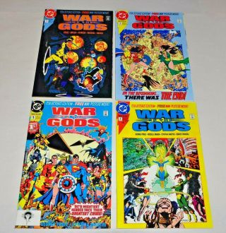 War Of The Gods 1 2 3 4 Complete Set 1991 Superman Wonder Woman Shazam Nm