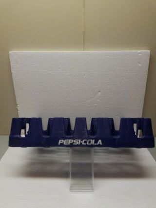 Blue Pepsi Cola Plastic Drink Crate Carrier Caddy 24 Stackable P - 1
