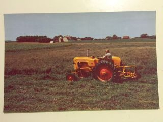 Rare Minneapolis Moline 445 Tractor Mower Postcard 1950s New/old Stock
