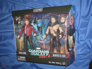 Marvel Legends Guardians Of The Galaxy 6 " Figure 2 - Pack Starlord & Ego By Hasbro