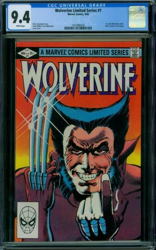 Wolverine Limited Series 1 Cgc 9.  4 - White Pages -
