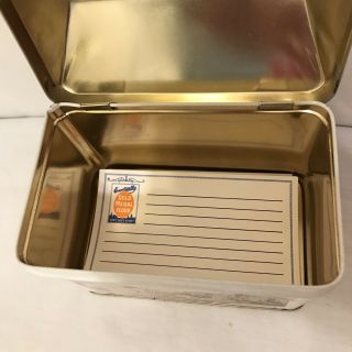 Washburns Gold Medal Flour Recipe Tin And Over 50 Blank Recipe Cards 3