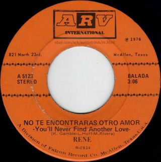 Killer Tera Rare Texas Latin Chicano Modern Soul 45 Rene Lou Rawls Arv 1976 Hear