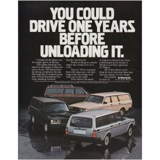1983 Volvo: Drive One Years Before Unloading It Vintage Print Ad