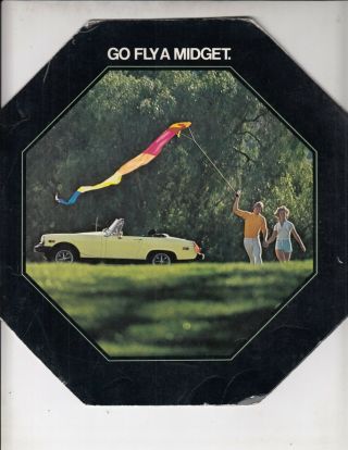 Mg Midget 1977 Sports Car Sales Brochure Octagonal Go Fly A Midget