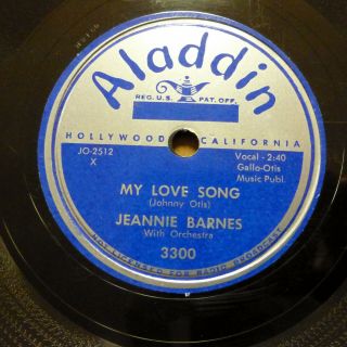 Jeannie Barnes R&b 78 My Love Song Can 