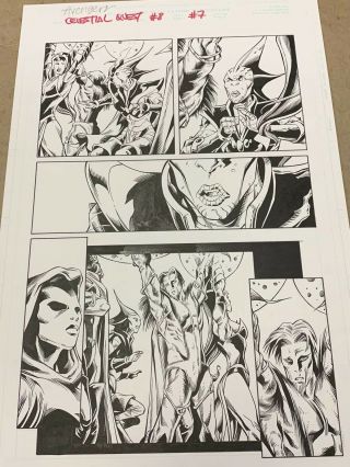 Lqqk Avengers Marvel Comic Book Page Art With Cool Aliens Mcu Universe