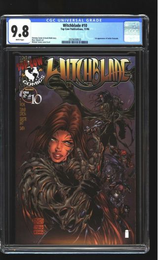 Witchblade 10 Cgc 9.  8 Nm/mint 1st Darkness Jackie Estacado Michael Turner Cover