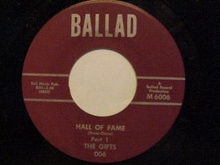 Great Sweet Soul 1st Press 45 By The " Gifts " On Ballad 6006 L@@k